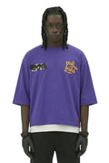ANGELO SN/ Jersey 3/4 Sleeve Crop Top Tee