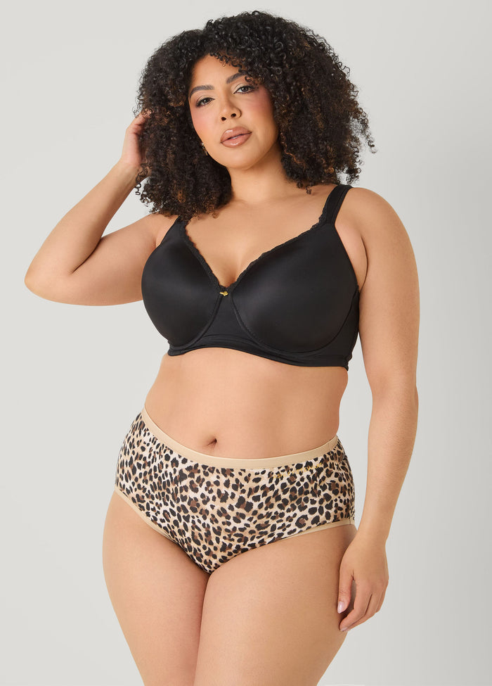 Animal Print Stretch Cotton Briefs