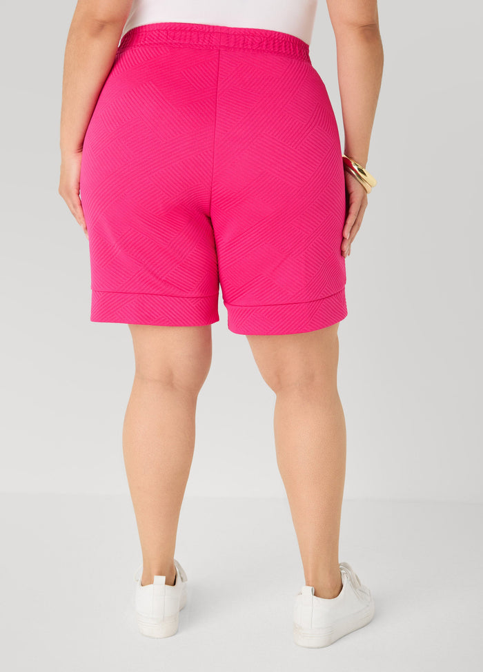 Pull On Ribbed Shorts