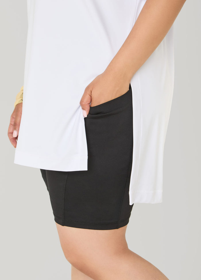 Athletic Knit Side Split Top