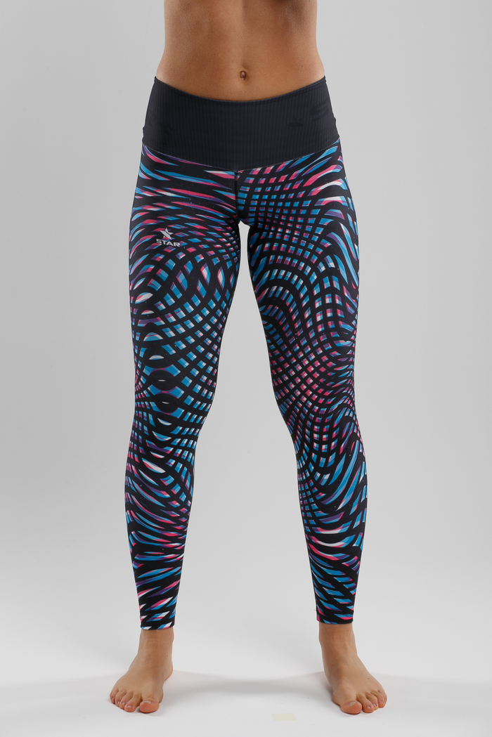 STAR "Leo" Women's Beach Volleyball Leggings - Front View - Sand-Off Technology