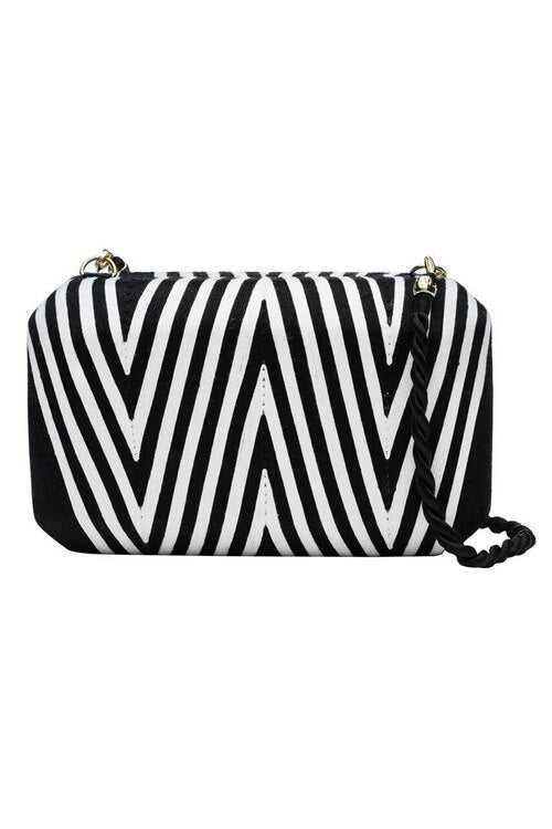 Beatriz Clutch Black/White