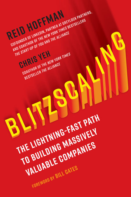 Blitzscaling by Reid Hoffman and Chris Yeh — hardcover cover