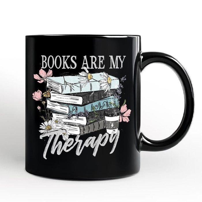 Books Are My Therapy Mug