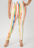 Brushstroke Striped Leggings