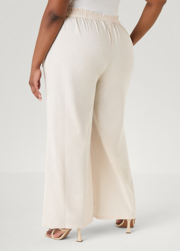 Button Detailed Cotton Blend Pants