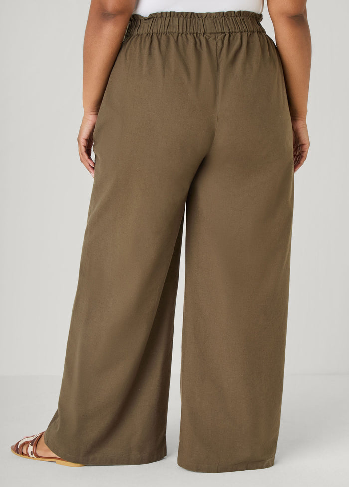 Button Detailed Cotton Blend Pants