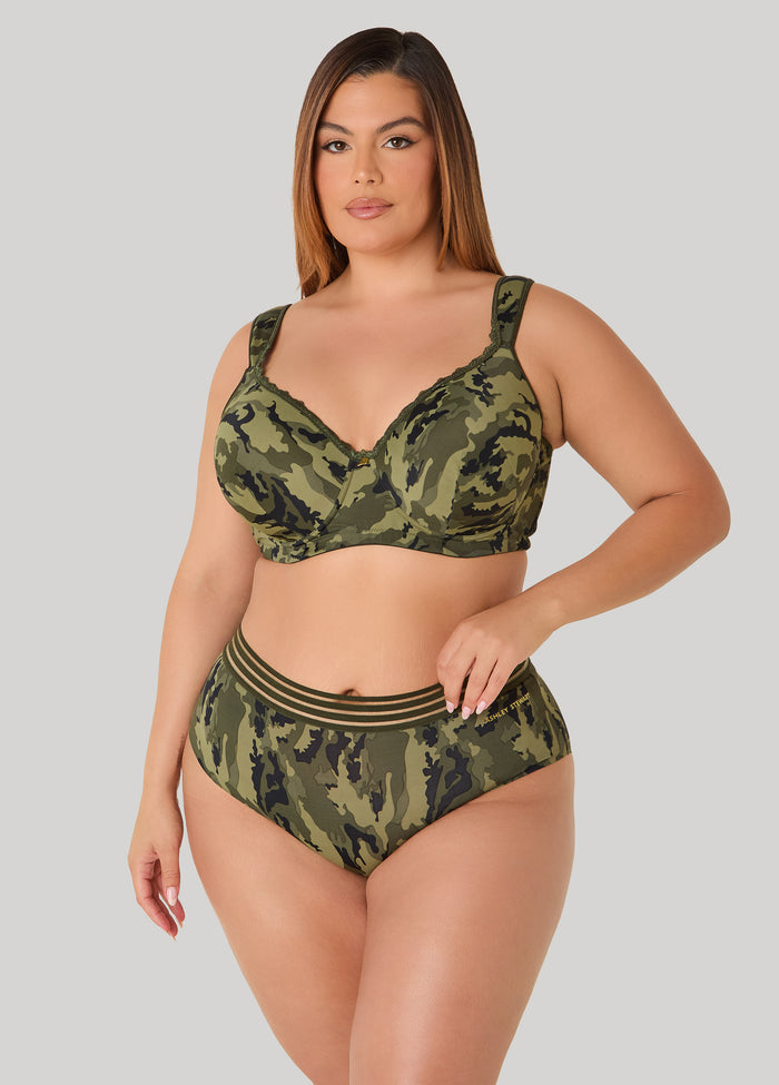 Camo Full Coverage Butterfly Bra