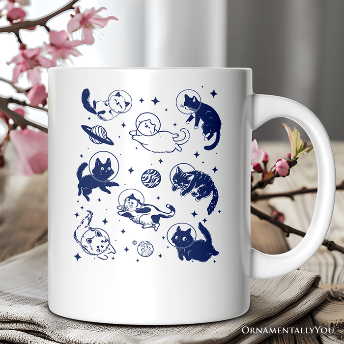 Cats In Space Ceramic Mug