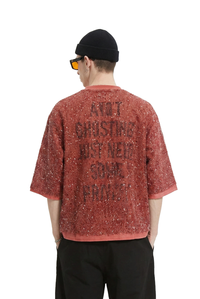 Celestial S/N Jersey 3/4 Sleeve Crop Top Tee