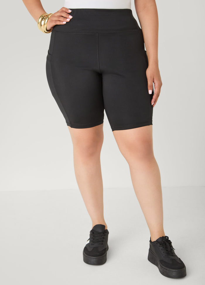Cell Phone Pocket Biker Shorts