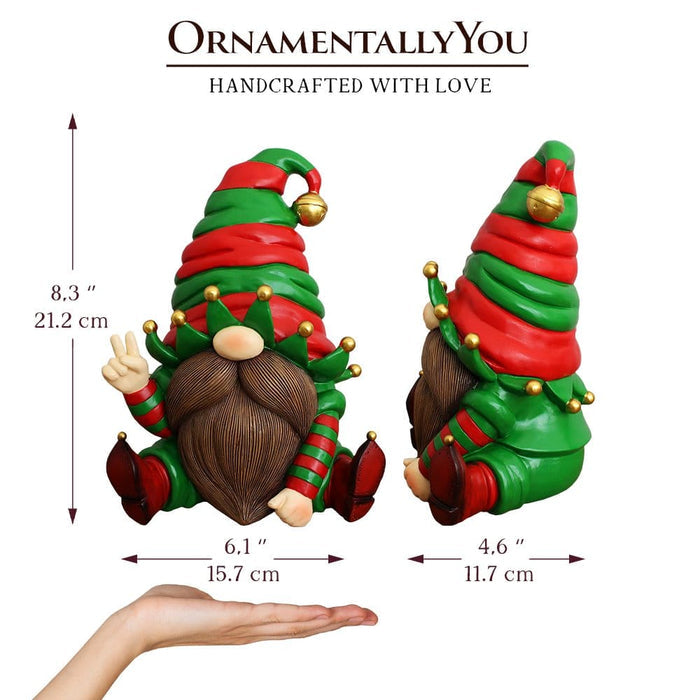 Cheerful Elf Gnome Figurine