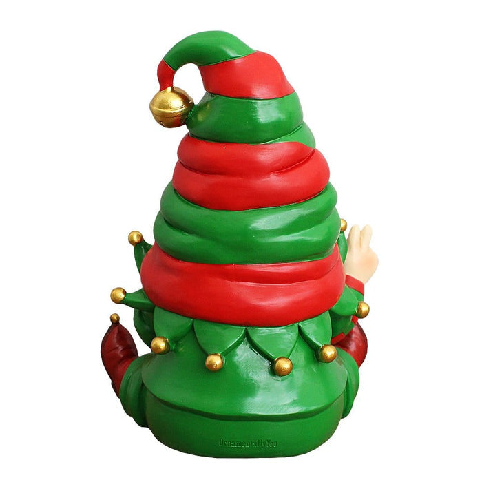 Cheerful Elf Gnome Figurine