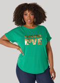 Choose Love Metallic Graphic Tee