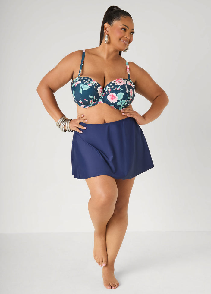 Convertible Floral Bikini Top