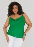 Cowl Neck Crepe Cami