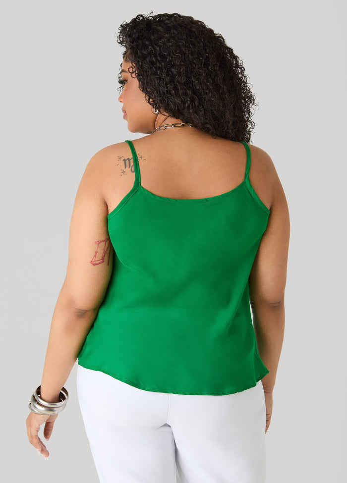 Cowl Neck Crepe Cami