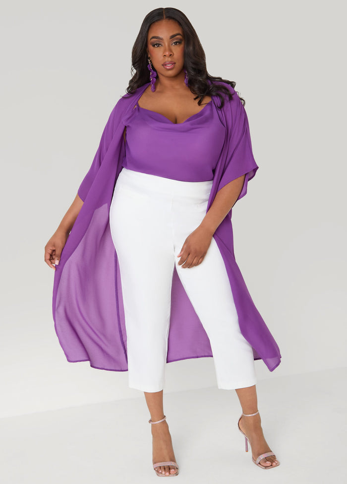 Cowl Neck Crepe Cami