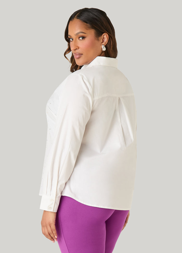 Crystal Cotton Poplin Shirt