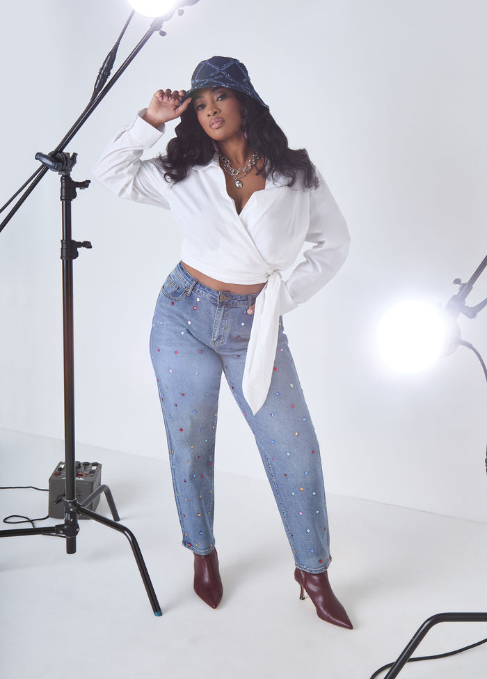 Crystal Tapered Jeans