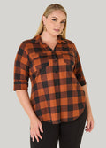 Cuffed Plaid Shirt