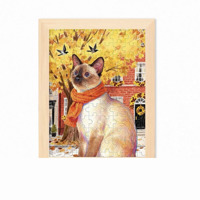 SoulPaw custom pet puzzle autumn design