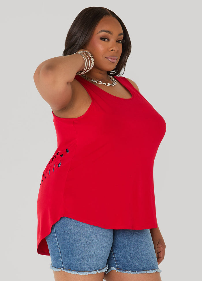 Cutout Knit Tank