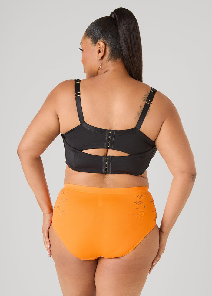 Cutout Seamless High Waist Briefs