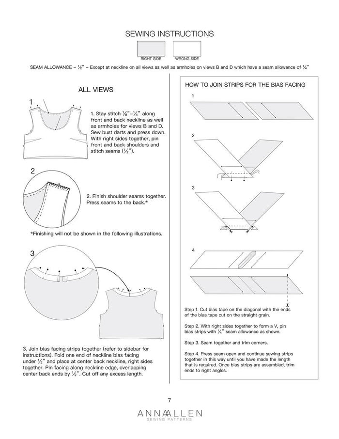 Demeter Dress + Top - PDF Sewing Pattern Sizes 00-22