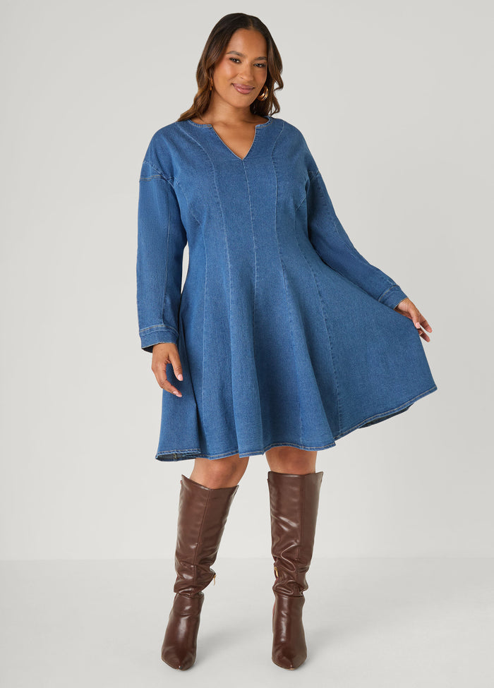 Denim A Line Dress