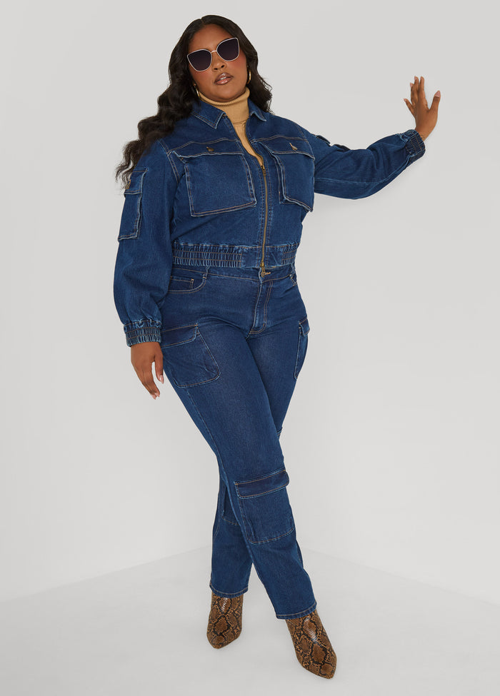 Denim Cargo Jacket