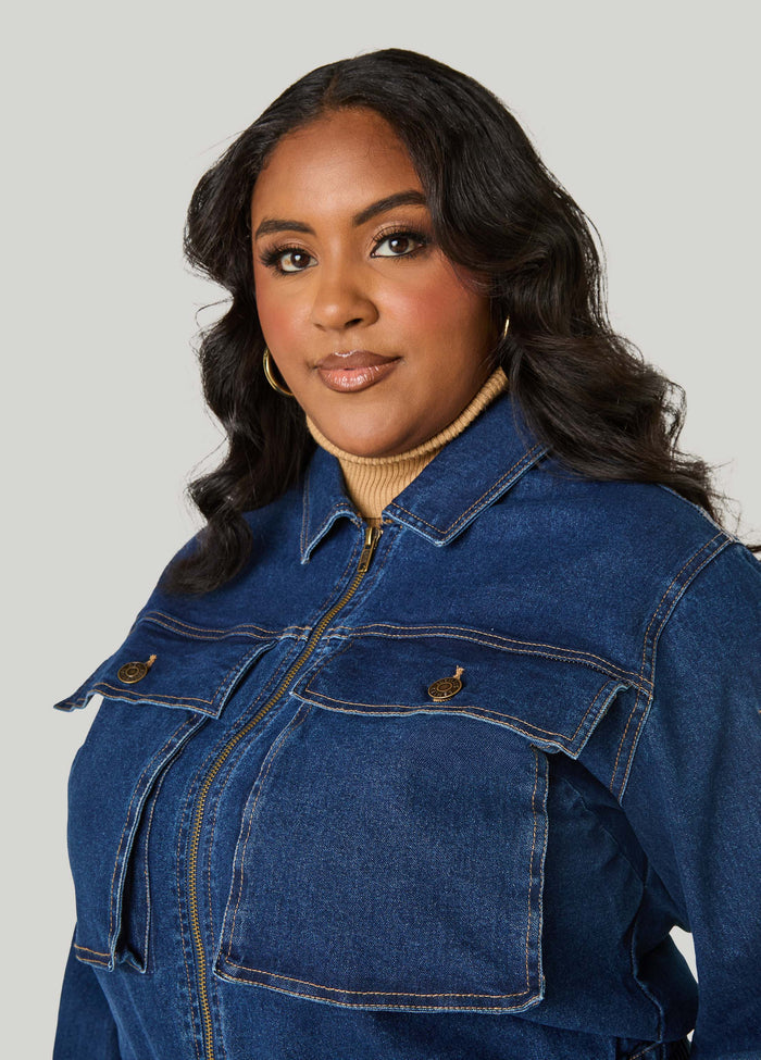 Denim Cargo Jacket