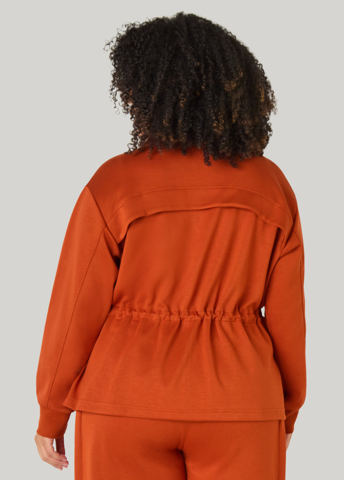 Drawstring Ponte Jacket