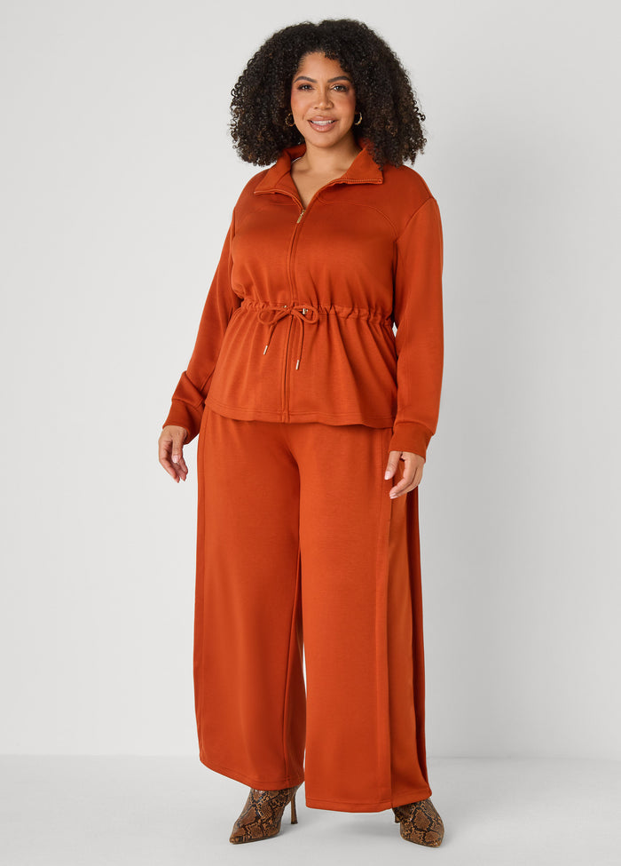 Drawstring Ponte Jacket
