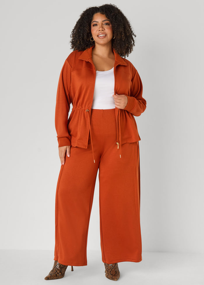 Drawstring Ponte Jacket