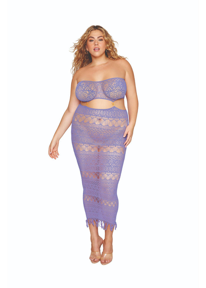 Dreamgirl Cutout Tassel Gown