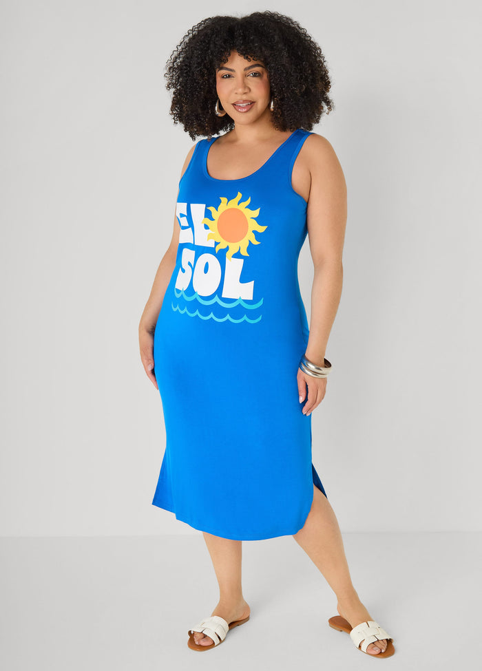 El Sol Midi Tank Dress