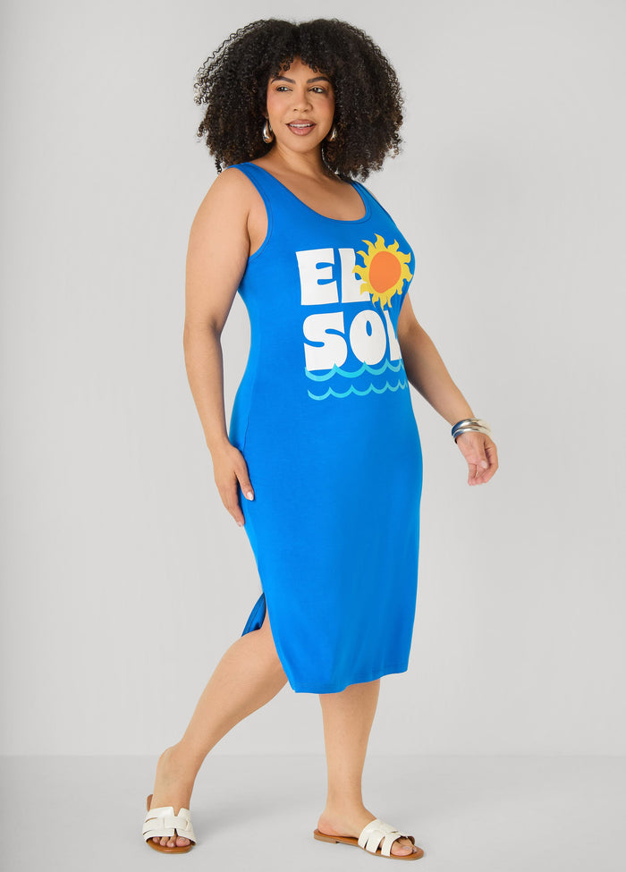 El Sol Midi Tank Dress
