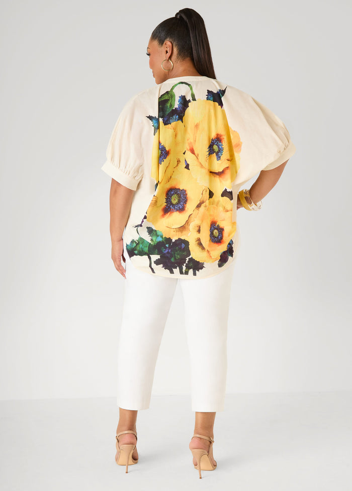 Floral Print Cotton Shirt