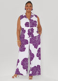 Floral Print Wide Leg Pants