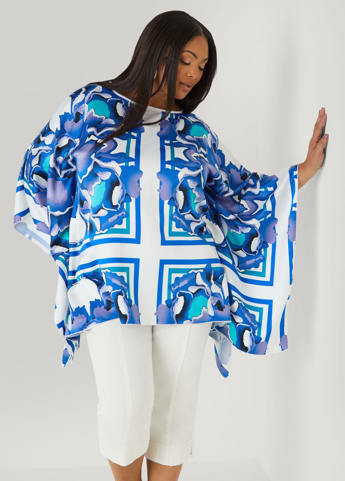 Floral Satin Tunic