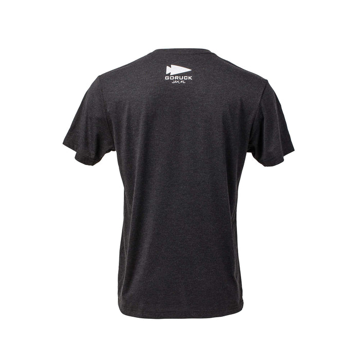 Florida Freedom Tee - Tri-Blend shown from the back with a small white "GORUCK" logo near the collar—a favorite among Florida GRTs.