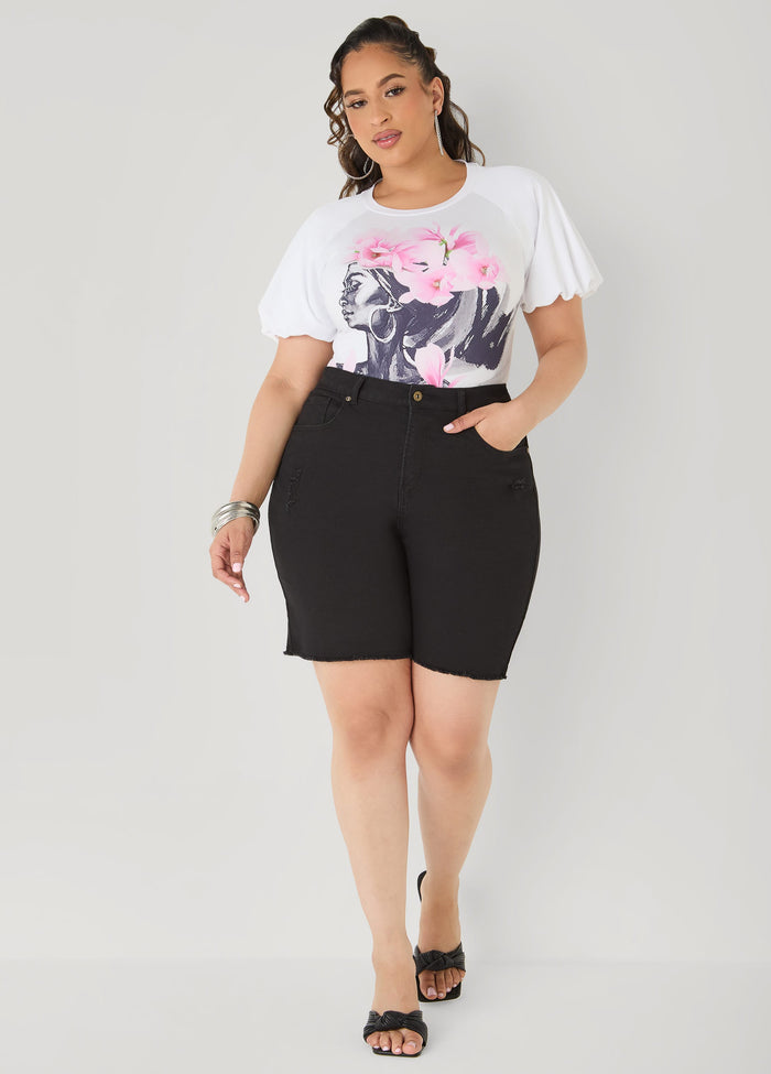 Flower Queen Puff Sleeved Tee