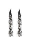 Fresh Water Pearl Long Tassel Clip Earrings