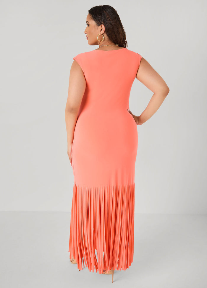Fringed Maxi Dress