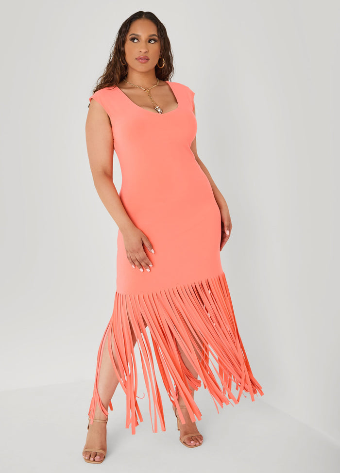 Fringed Maxi Dress