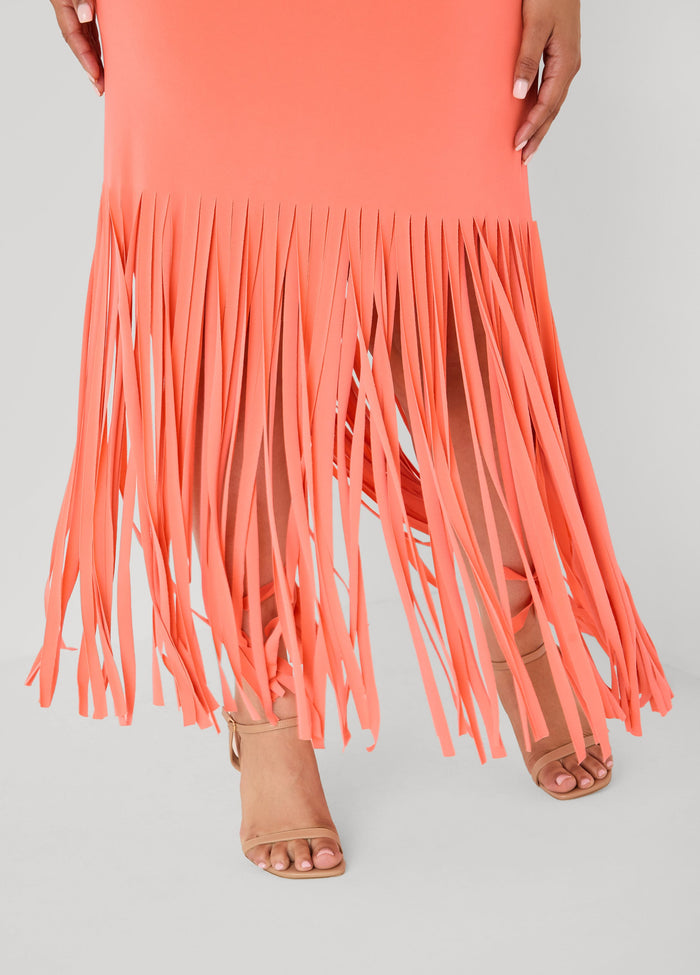 Fringed Maxi Dress