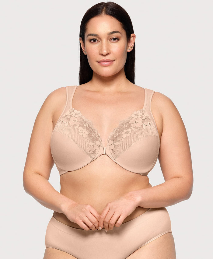 Front-Closure Cotton WonderWire Bra