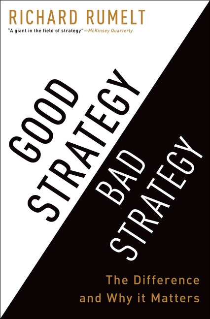 Good Strategy Bad Strategy by Richard Rumelt — hardcover cover
