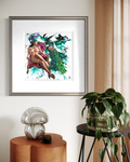 Hera Queen of the Gods fine art print displayed framed on a wall
